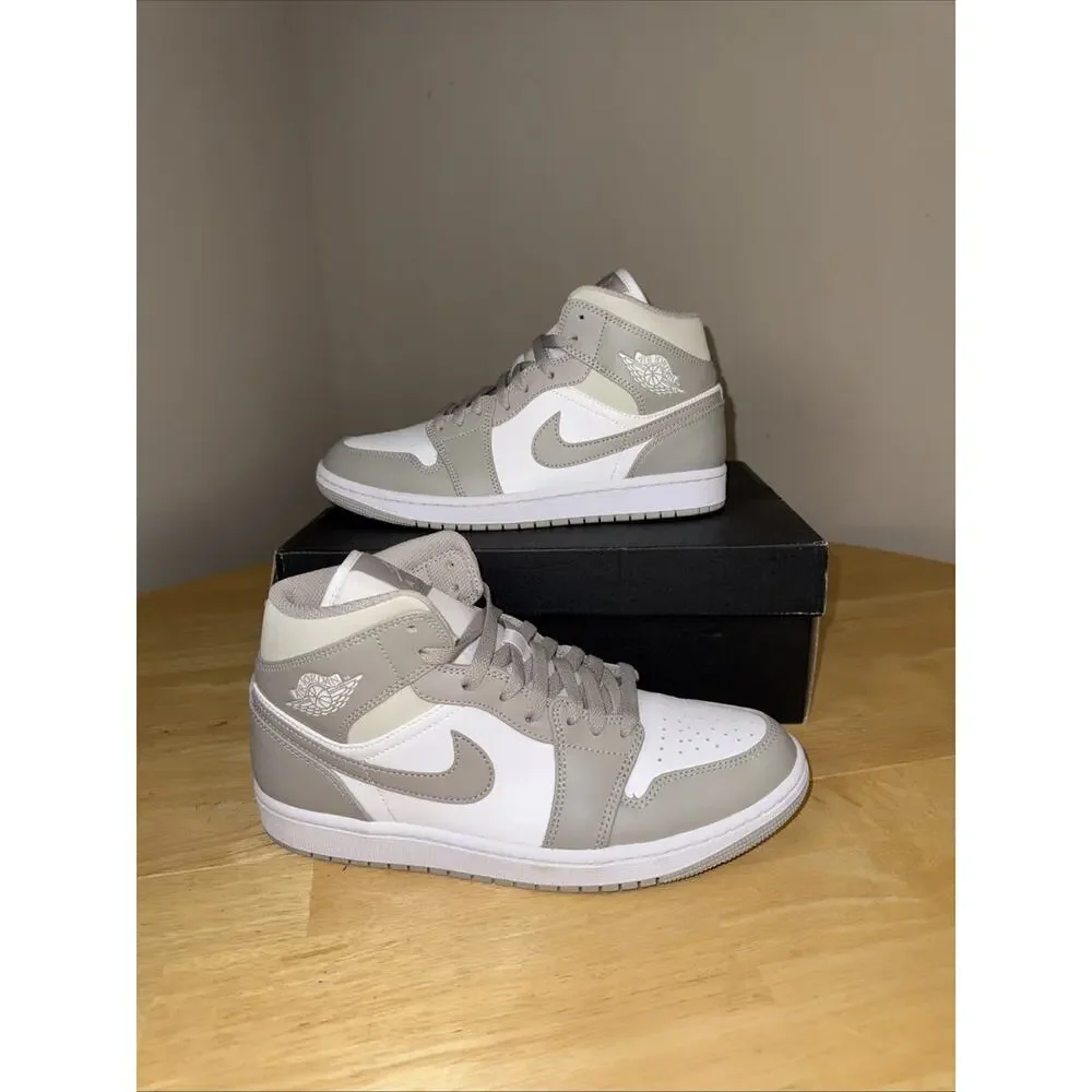 Size 8 - Jordan 1 Mid College Grey - 554724082 lightly used/ OG BOX